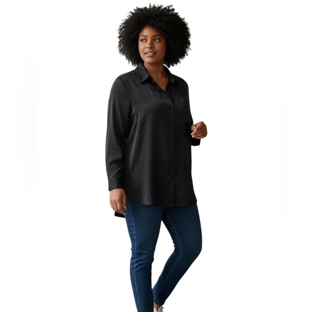 H&M linen Corp core casual Button-Up Shirt